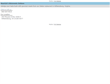 Tablet Screenshot of mauriziositalianrestaurant.com